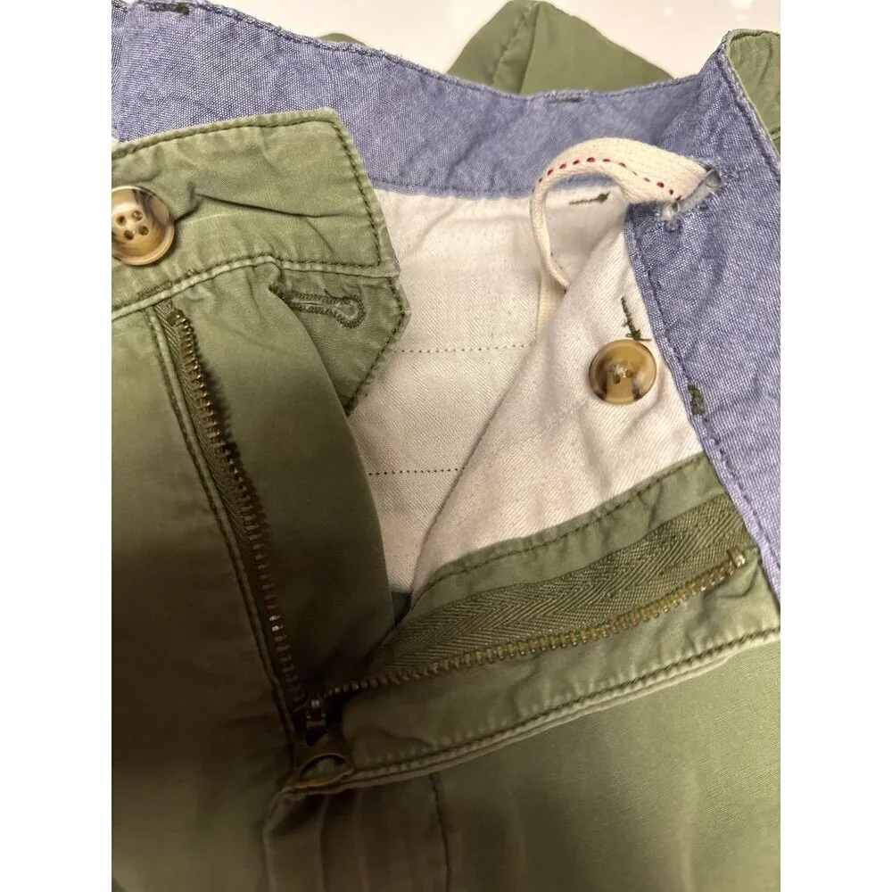 Polo Ralph Lauren Men's Shorts Chino Green Relaxed Fit Drawstring Preppy Size 35